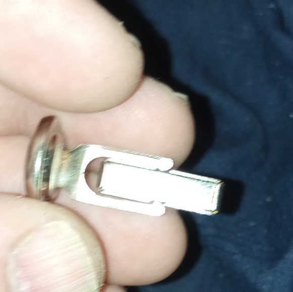 Vintage pioneer black onyx sliver tone cuff link's - Picture 5 of 5